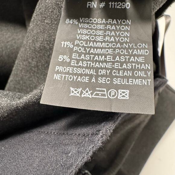 Derek Lam Black Alana Flare Leggings Stretch Mid Rise Career Workwear Corp Sz 6 - Picture 8 of 12